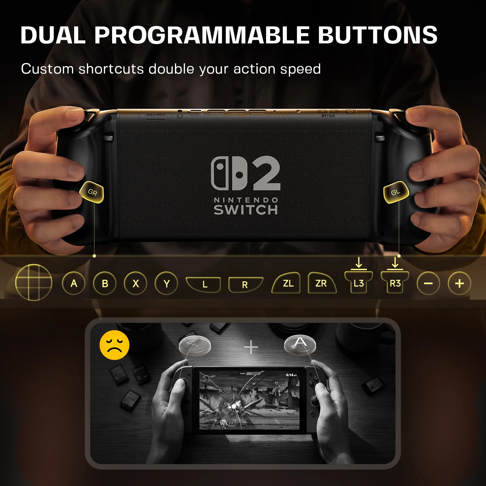 NYXI Hyperion 3 Wireless JoyPad for Switch 2 + Carrying Case + 4-in-1 RGB Charger