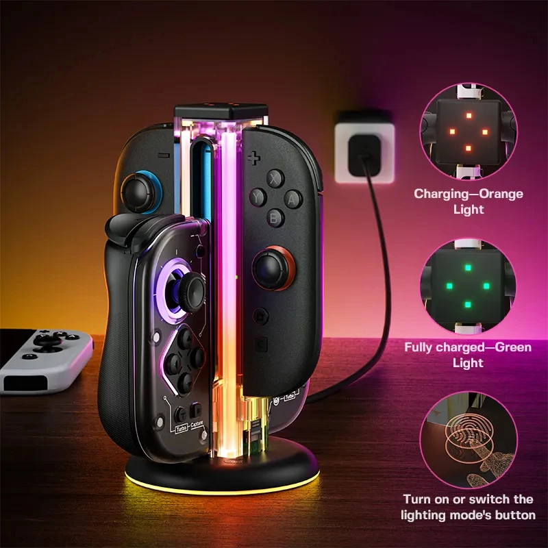 NYXI Hyperion 3 Wireless JoyPad for Switch 2 + Carrying Case + 4-in-1 RGB Charger