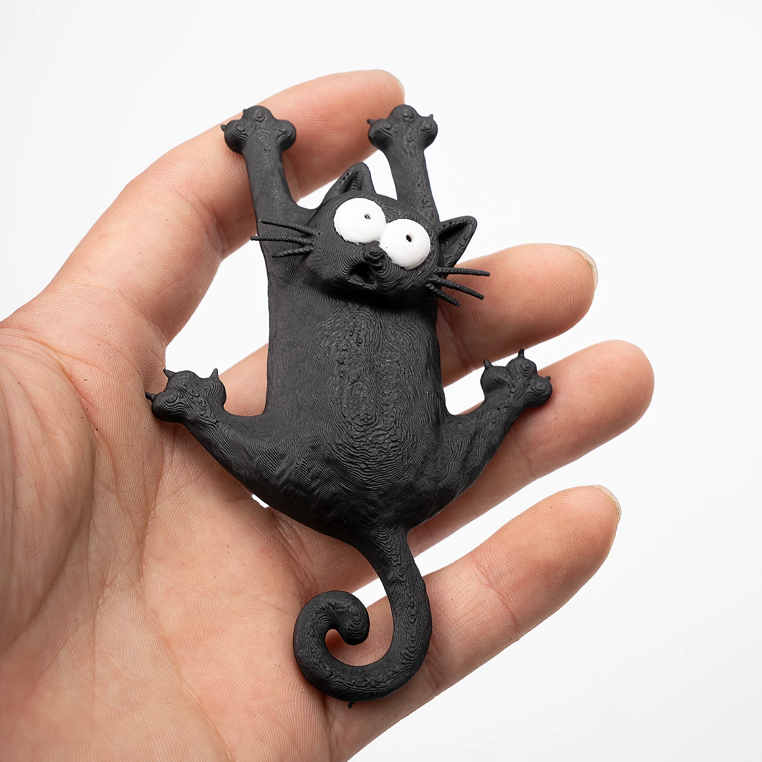 Creative & Cute Magnetic Cat Refrigerator Magnet — "Hang in There, Fridge Cat"