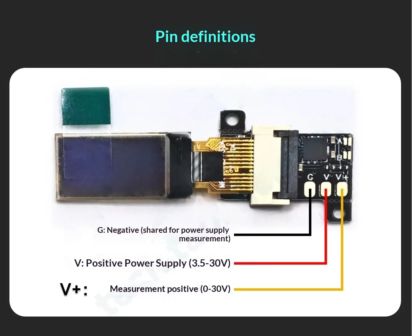 The Smallest Ever 0.5 Inch OLED Digital Voltmeter 0-30V Ultra Thin High Precision 2/3 Wire New Arrival