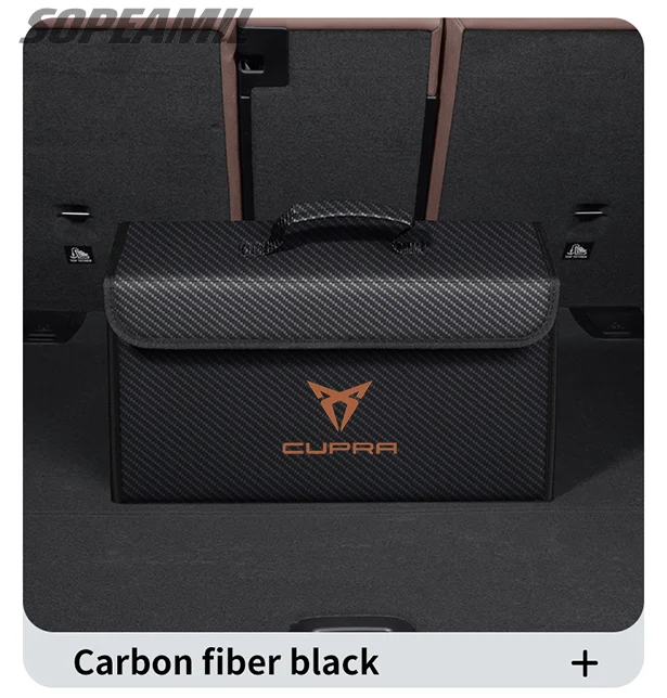 For Cupra Ateca Born Leon IBIZA Raval Formentor Terramar Tavascan Car Trunk Storage Box Capacity Foldable Stowing Tidying Bag
