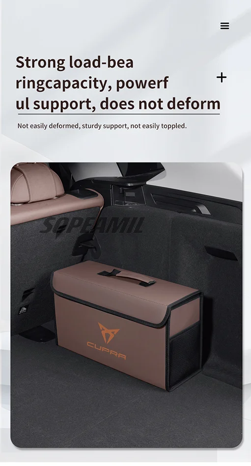 For Cupra Ateca Born Leon IBIZA Raval Formentor Terramar Tavascan Car Trunk Storage Box Capacity Foldable Stowing Tidying Bag