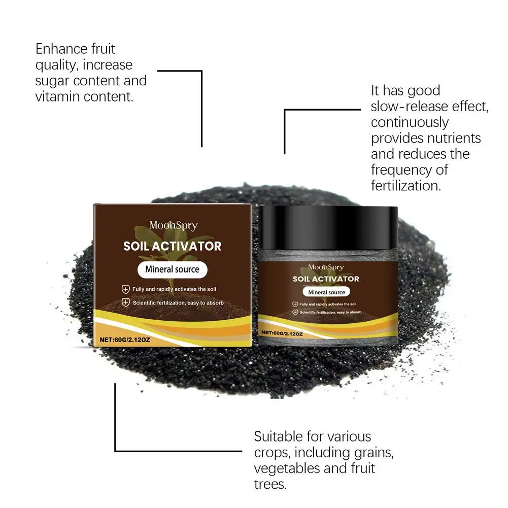 Soil Activator Organic Mineral Soil Loosening Agent Prevent Soil Hardness Promote Rooting Plant Fertilizer Garden Plant Care