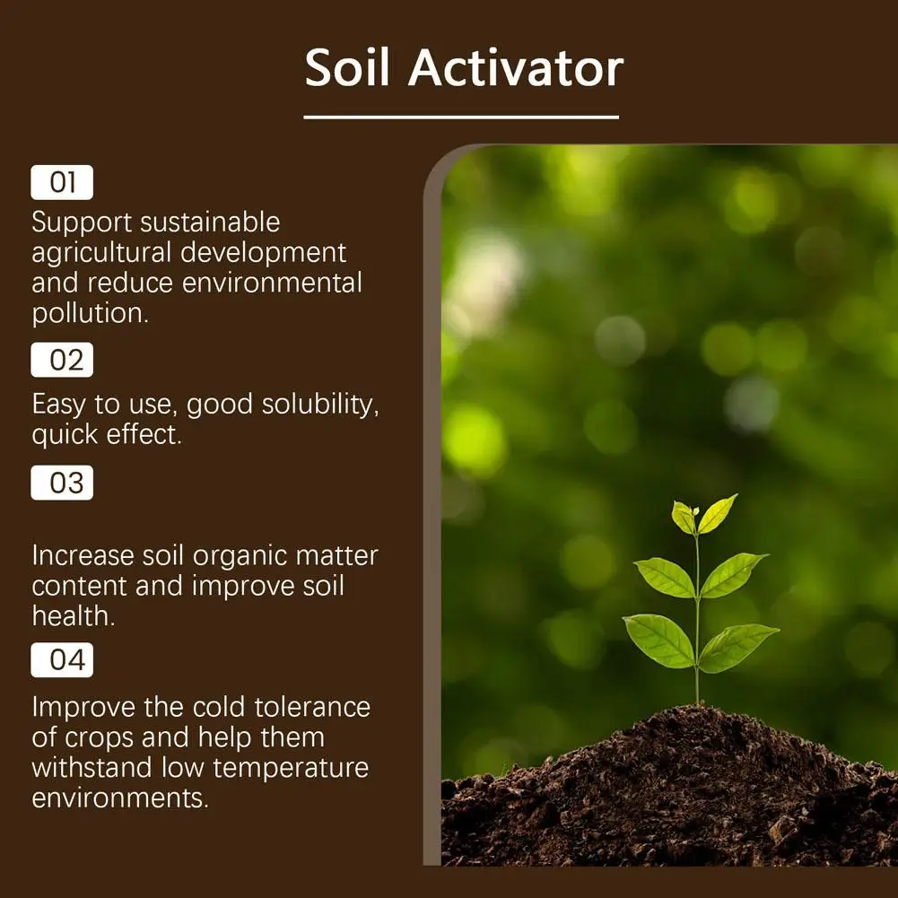 Soil Activator Organic Mineral Soil Loosening Agent Prevent Soil Hardness Promote Rooting Plant Fertilizer Garden Plant Care