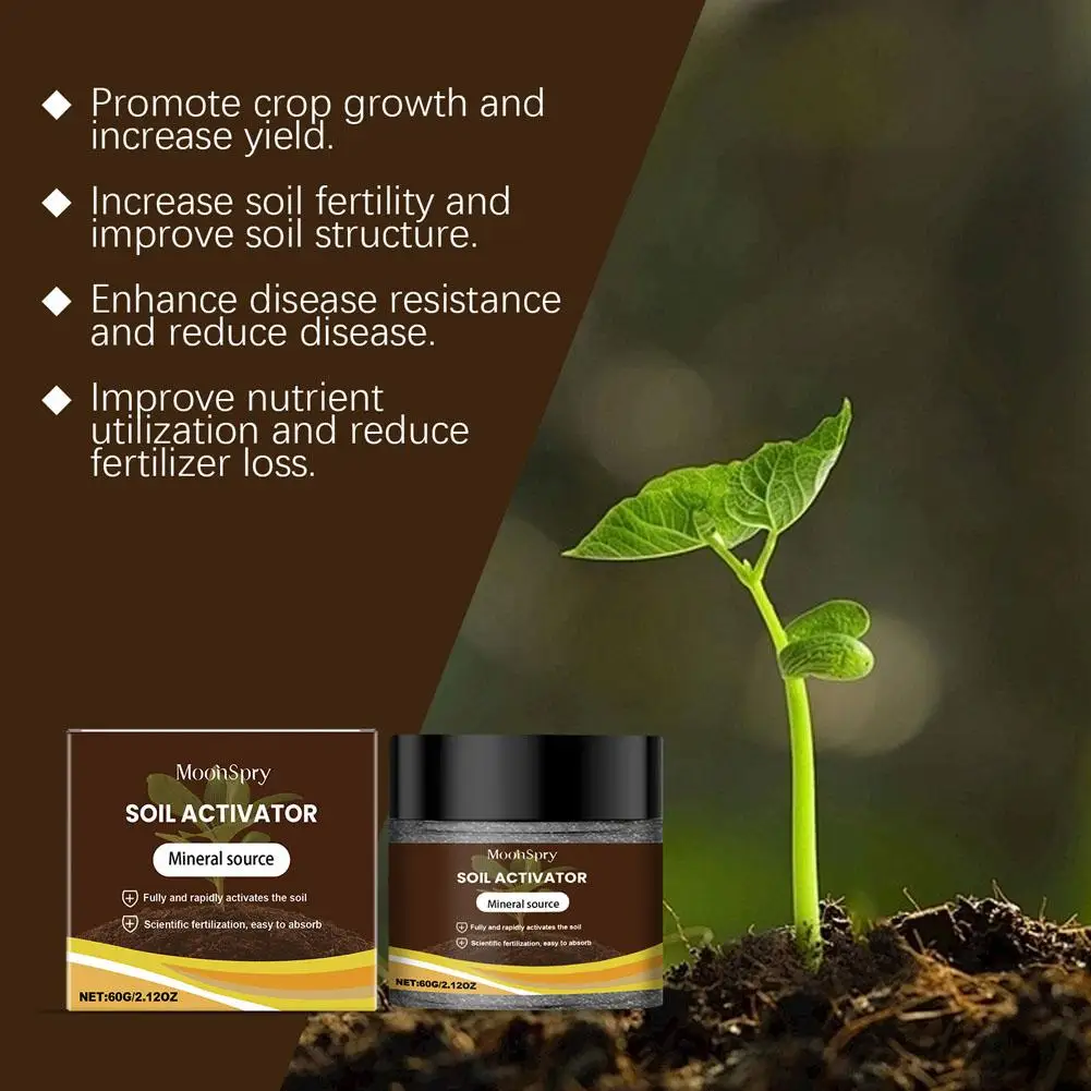 Soil Activator Organic Mineral Soil Loosening Agent Prevent Soil Hardness Promote Rooting Plant Fertilizer Garden Plant Care