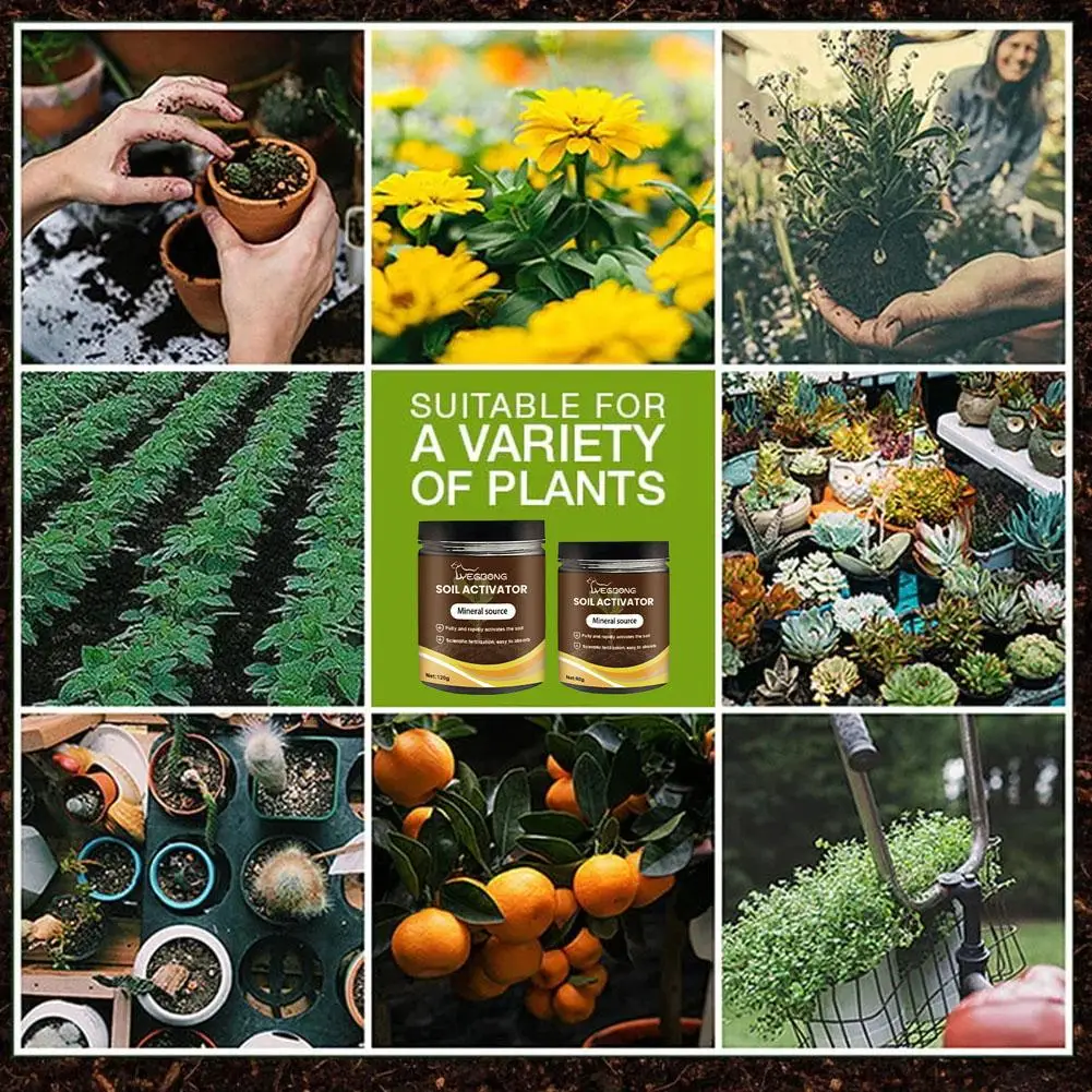 Soil Activator Organic Mineral Soil Loosening Agent Prevent Soil Hardness Promote Rooting Plant Fertilizer Garden Plant Care