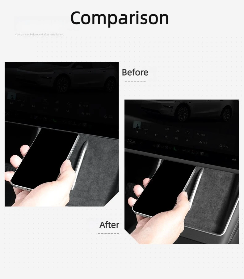 for Tesla Model Y L Juniper 2026 16inch Center Console Screen Protection Frame Strip White Screen Edge Protector TSL YL Standard