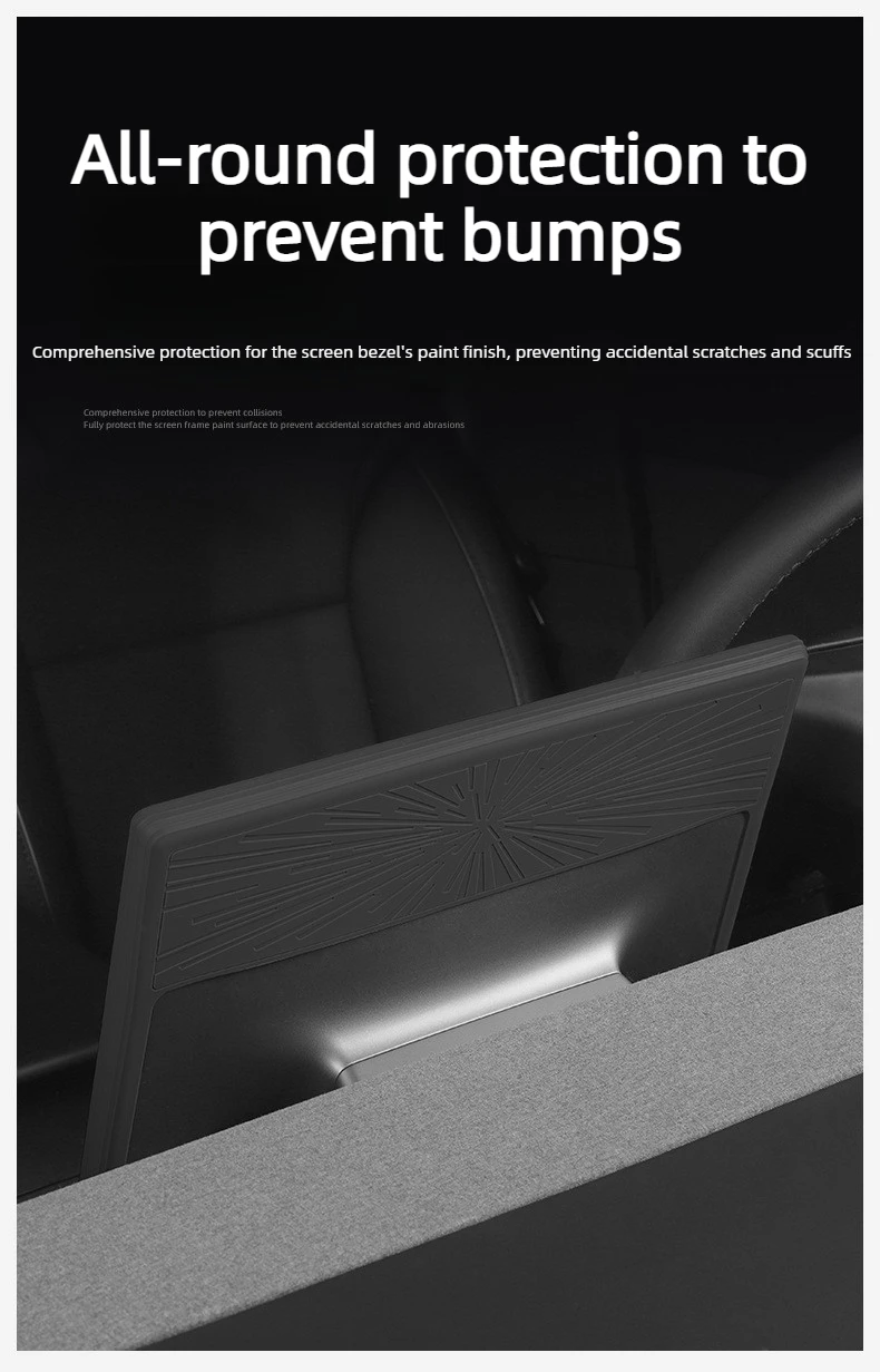 for Tesla Model Y L Juniper 2026 16inch Center Console Screen Protection Frame Strip White Screen Edge Protector TSL YL Standard