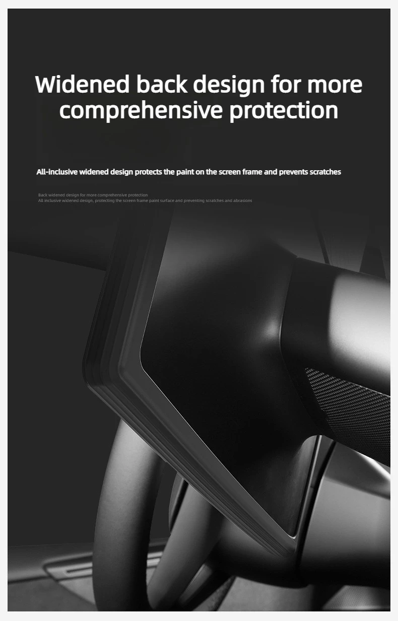 for Tesla Model Y L Juniper 2026 16inch Center Console Screen Protection Frame Strip White Screen Edge Protector TSL YL Standard