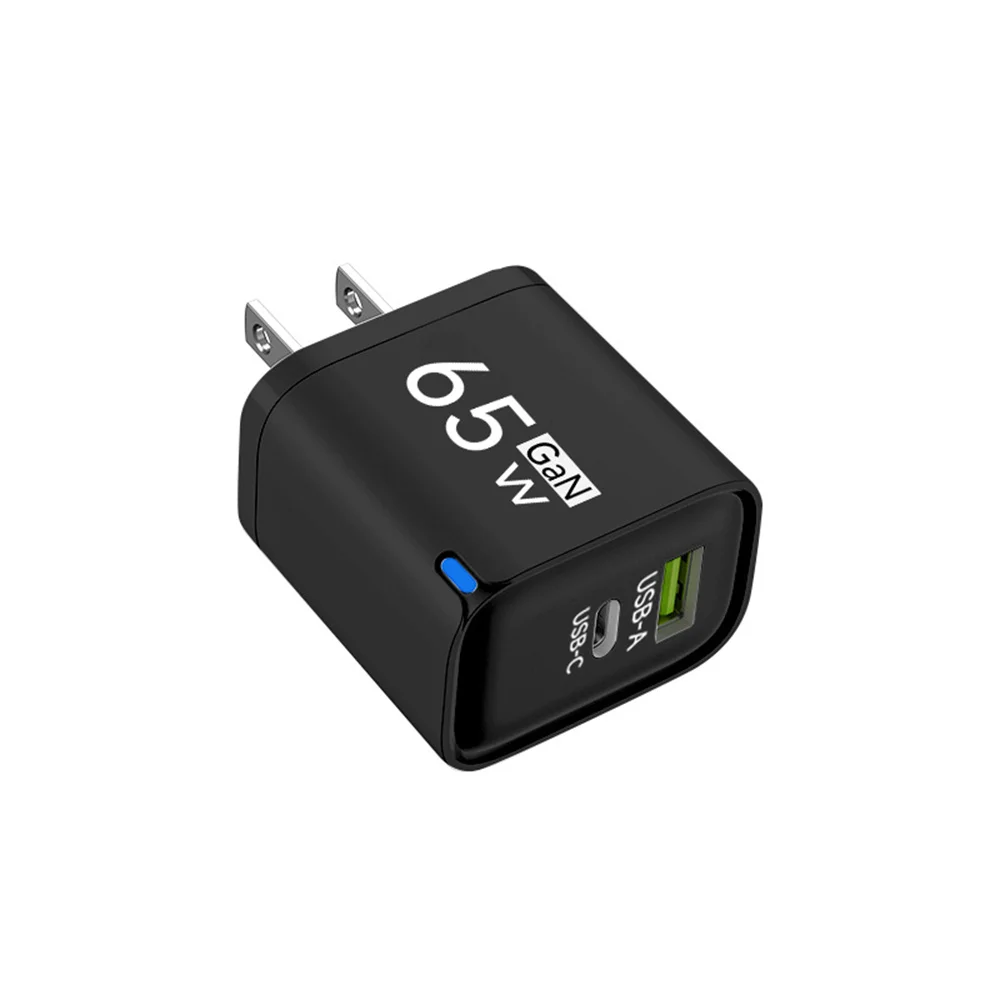 65W GaN USB C Charger 3 Ports Fast Charging Mobile Phone Adapter QC3.0 Wall for iPhone 16 17 Samsung Xiaomi Huawei EU US UK Plug