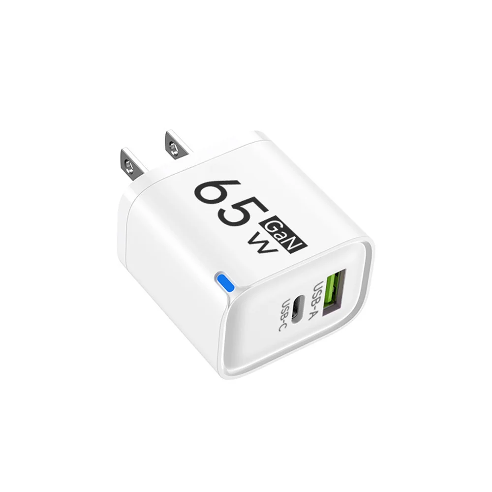 65W GaN USB C Charger 3 Ports Fast Charging Mobile Phone Adapter QC3.0 Wall for iPhone 16 17 Samsung Xiaomi Huawei EU US UK Plug