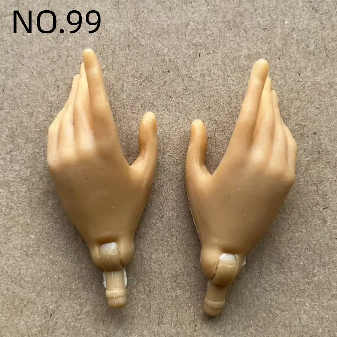 1/6 Scale Slim Monster Doll Parts - Elbows Feet Hands in Black White Brown Beige with Long Nail Options for Doll Accessories