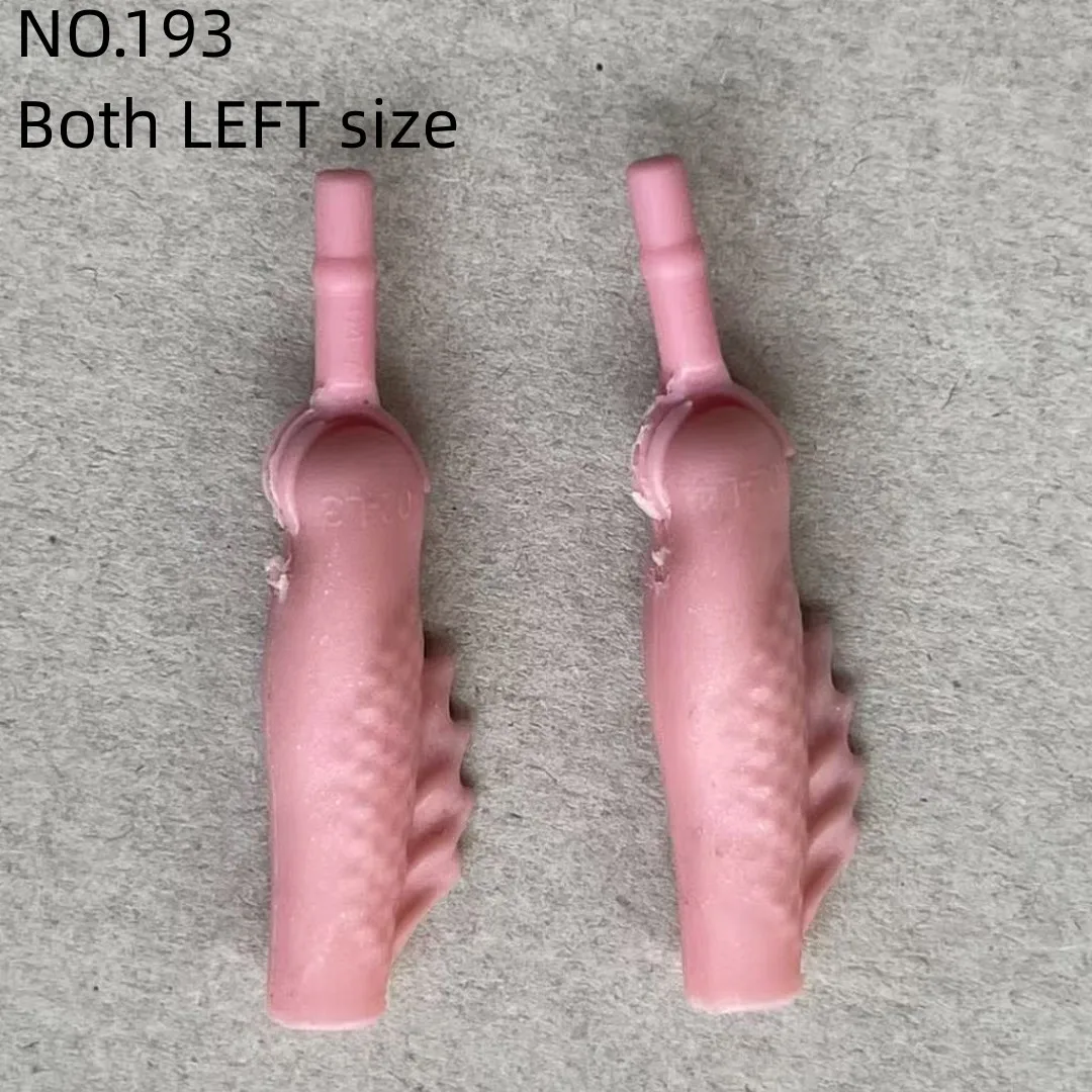 1/6 Scale Slim Monster Doll Parts - Elbows Feet Hands in Black White Brown Beige with Long Nail Options for Doll Accessories