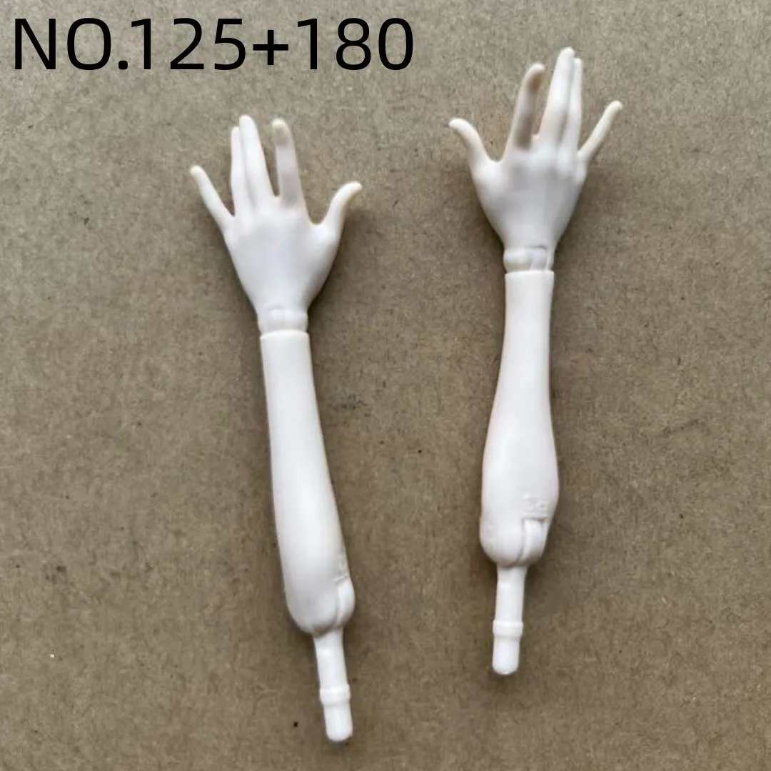 1/6 Scale Slim Monster Doll Parts - Elbows Feet Hands in Black White Brown Beige with Long Nail Options for Doll Accessories