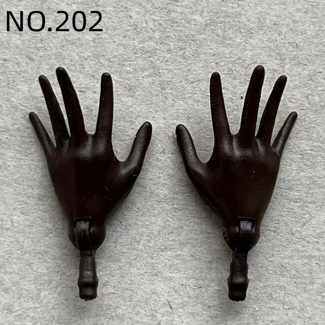 1/6 Scale Slim Monster Doll Parts - Elbows Feet Hands in Black White Brown Beige with Long Nail Options for Doll Accessories