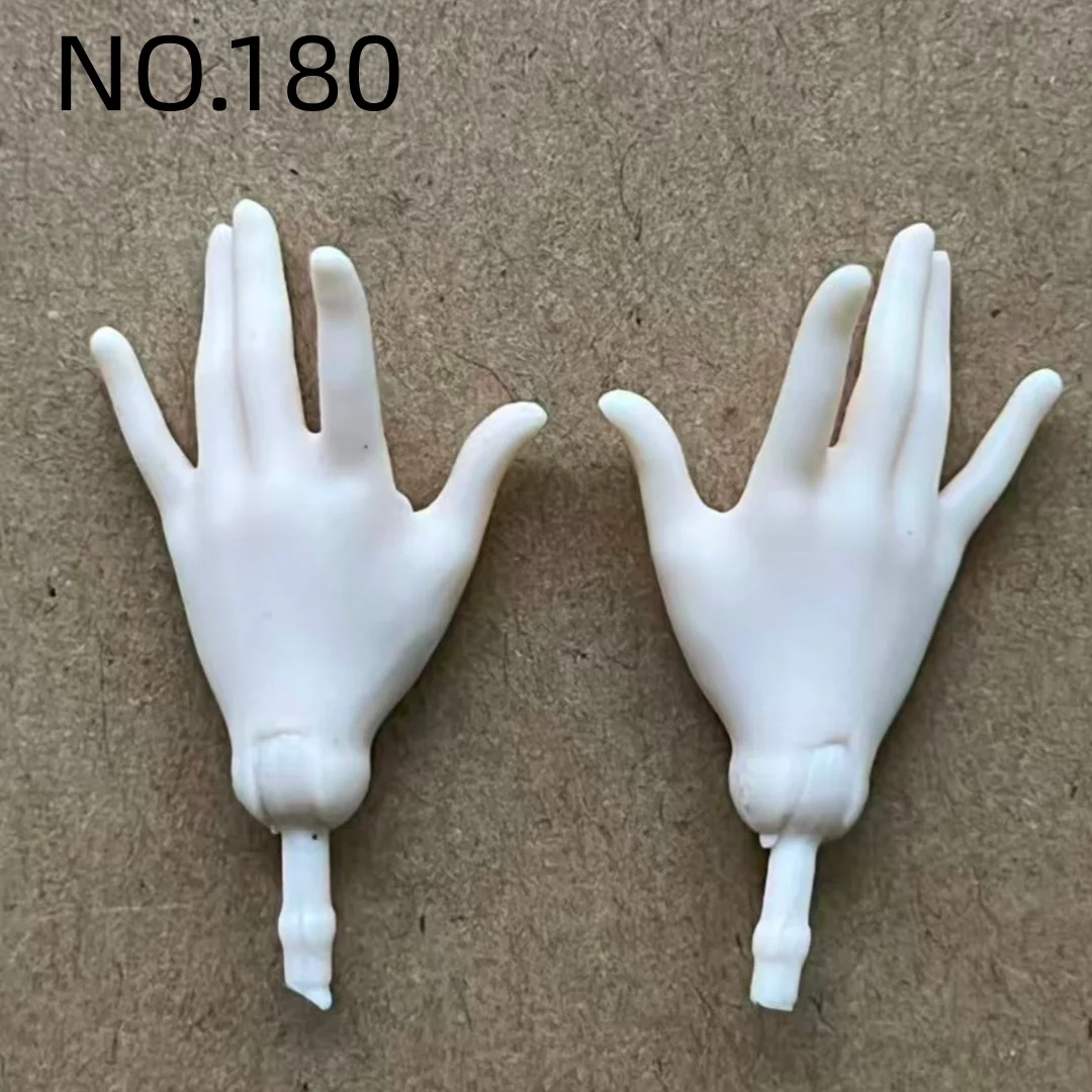 1/6 Scale Slim Monster Doll Parts - Elbows Feet Hands in Black White Brown Beige with Long Nail Options for Doll Accessories