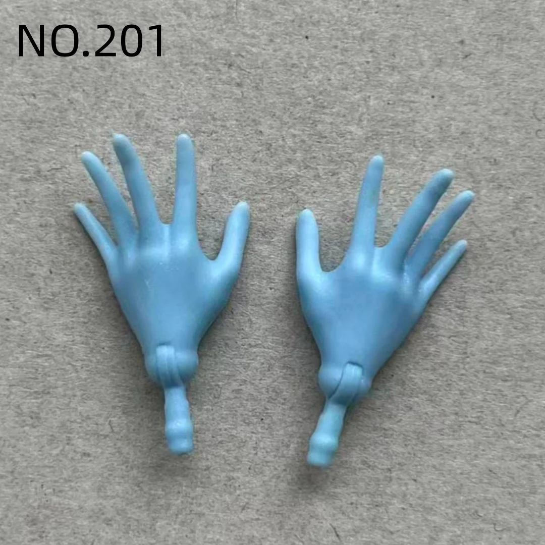 1/6 Scale Slim Monster Doll Parts - Elbows Feet Hands in Black White Brown Beige with Long Nail Options for Doll Accessories