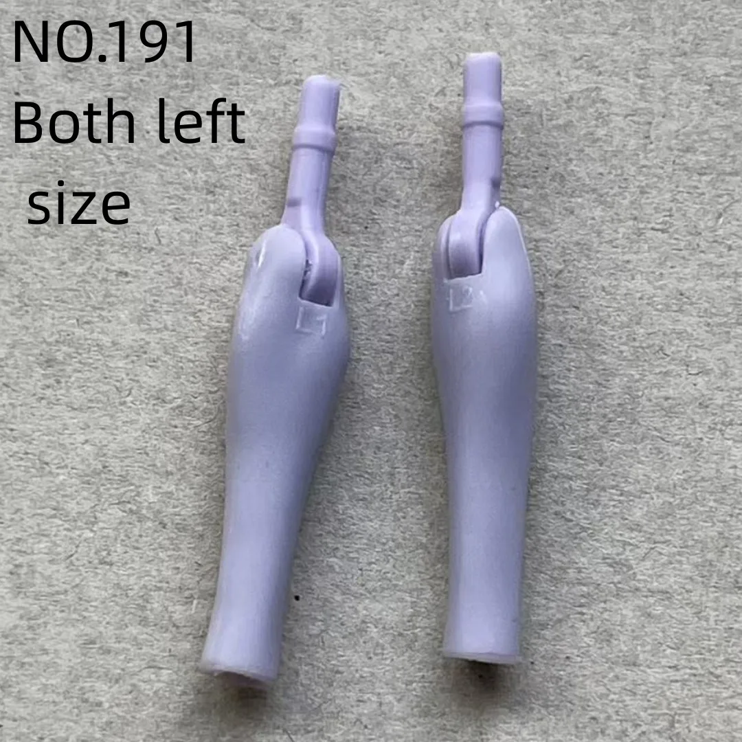 1/6 Scale Slim Monster Doll Parts - Elbows Feet Hands in Black White Brown Beige with Long Nail Options for Doll Accessories