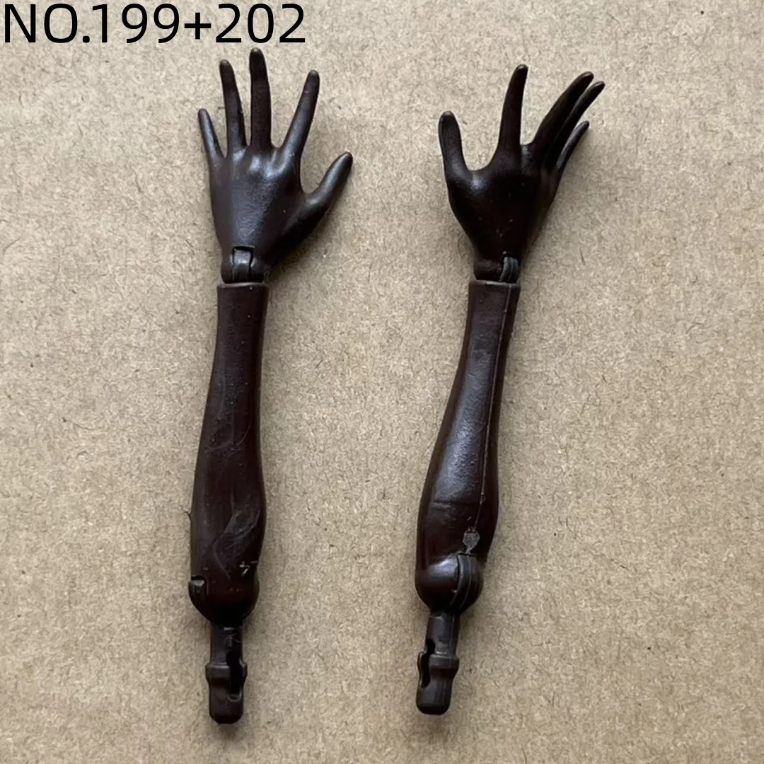 1/6 Scale Slim Monster Doll Parts - Elbows Feet Hands in Black White Brown Beige with Long Nail Options for Doll Accessories