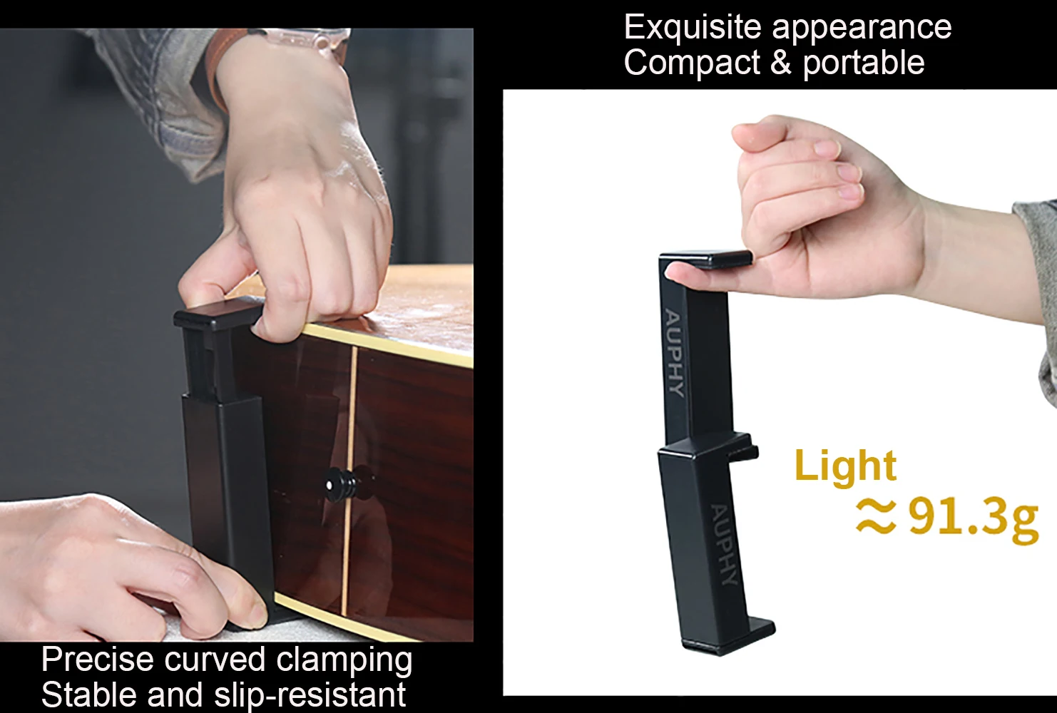Guitar Steady Stands,Ultra-small Size Acoustic Guitar Stand,Portable Clamping Design Adjustable from 9cm to 12cm,Stand Upright