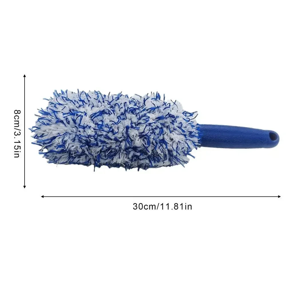 Car Wash Super Plush Microfiber Tire Rim Wheel Hub Cleaning Brush Car Beauty Car Wash Brush Maintenance Tools Cleaning Supplies