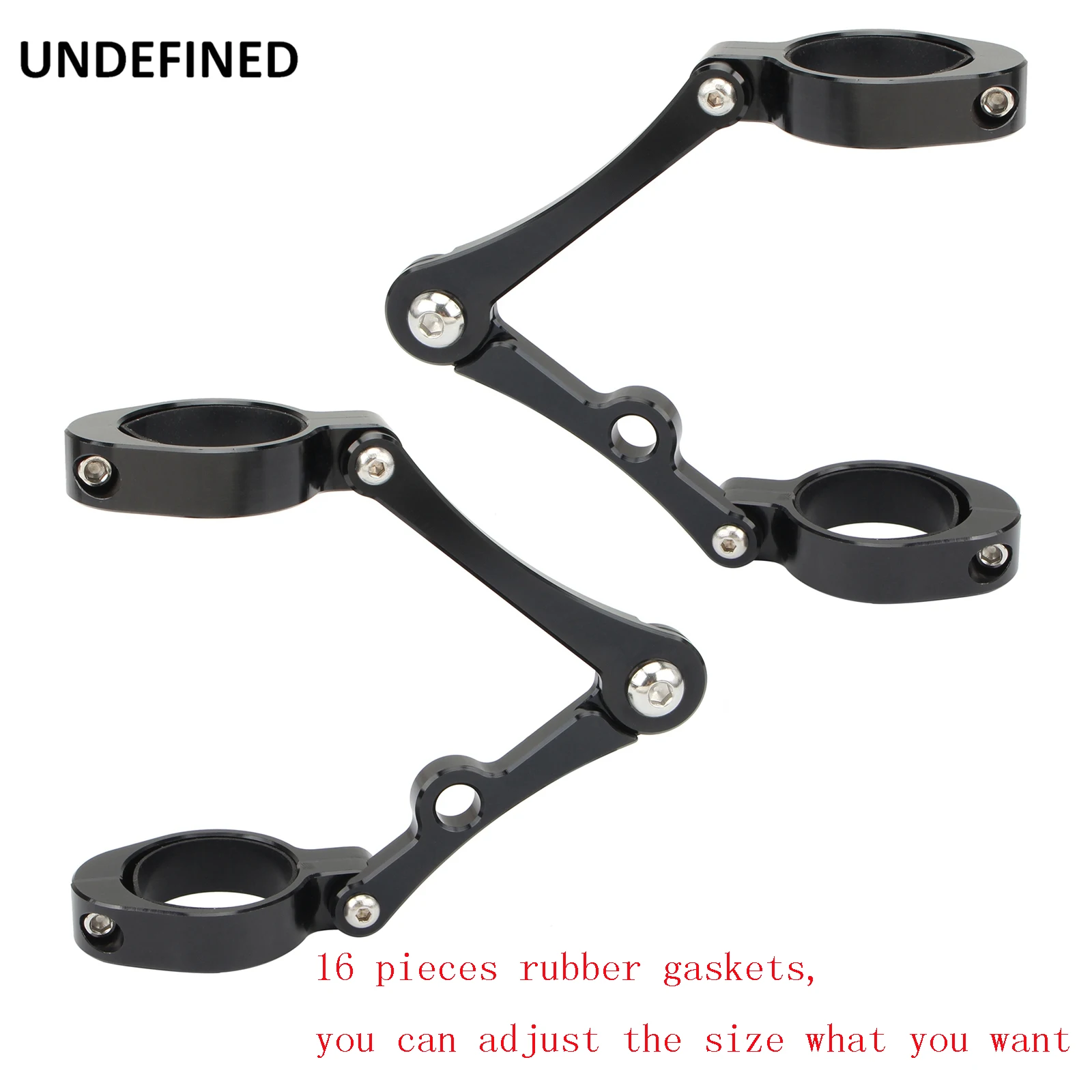 33mm-58mm Headlight Bracket Mount Clamp Fork Tube Light Holder 54mm 49mm 45mm 41mm 37mm Motorcycle Bobber Cafe Racer Universal