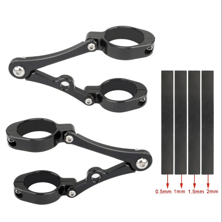 33mm-58mm Headlight Bracket Mount Clamp Fork Tube Light Holder 54mm 49mm 45mm 41mm 37mm Motorcycle Bobber Cafe Racer Universal