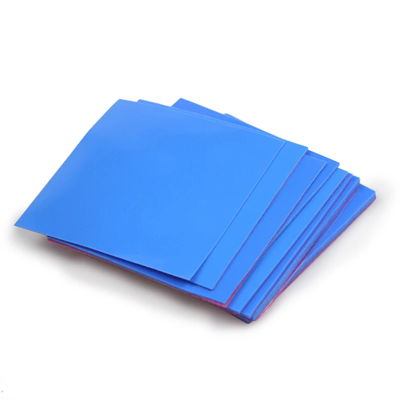 2 Pieces 100x100mm Thermal Pad 0.5mm/1mm/1.5mm/2mm/2.5mm/3mm/4mm/5mm Thickness GPU CPU Heatsink Cooling Conductive Silicone Pad