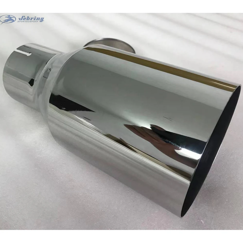 Universal Stainless Steel Exhaust Car Muffler Tail Throat Modification for E90 W222 Pipe Car Modification Accessory