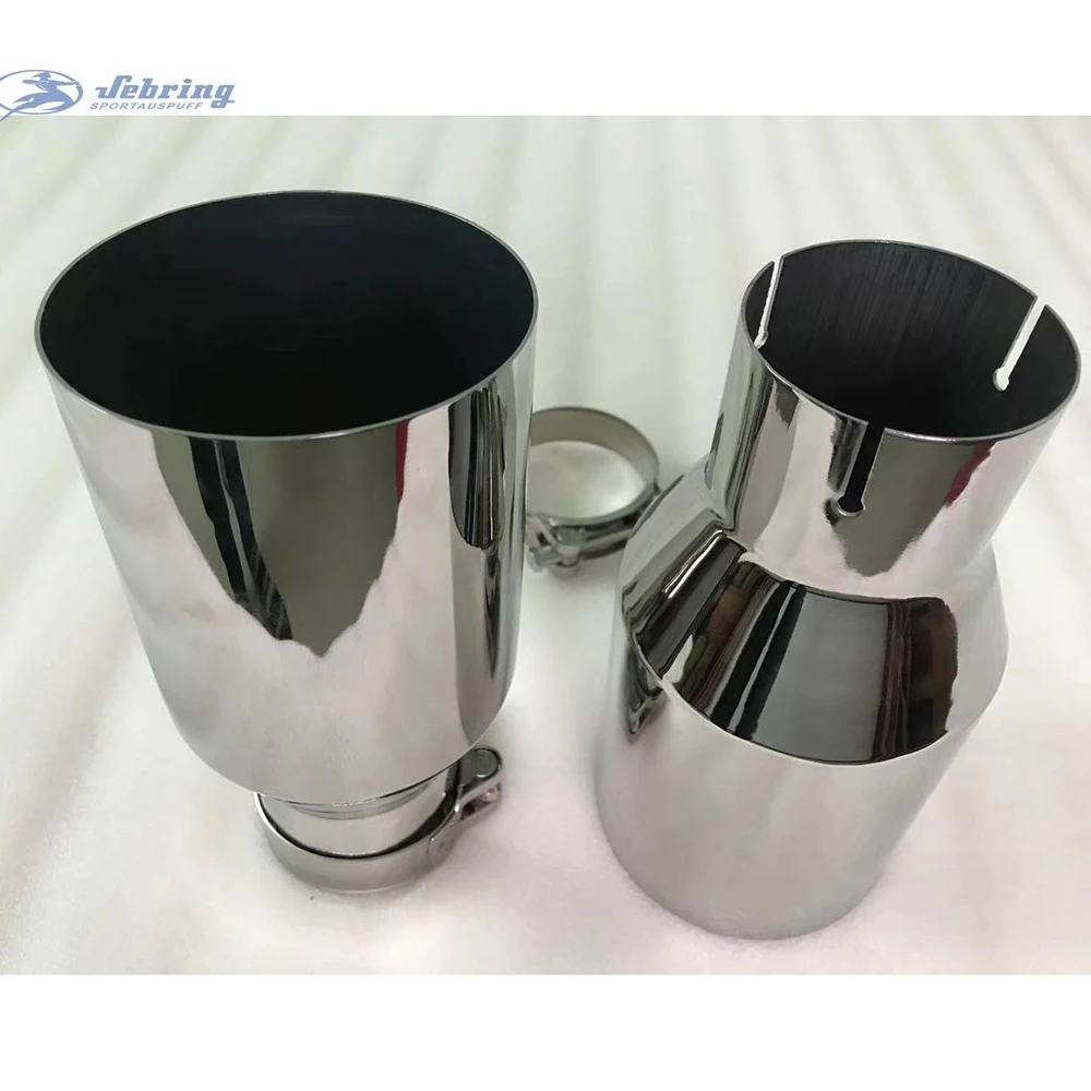 Universal Stainless Steel Exhaust Car Muffler Tail Throat Modification for E90 W222 Pipe Car Modification Accessory