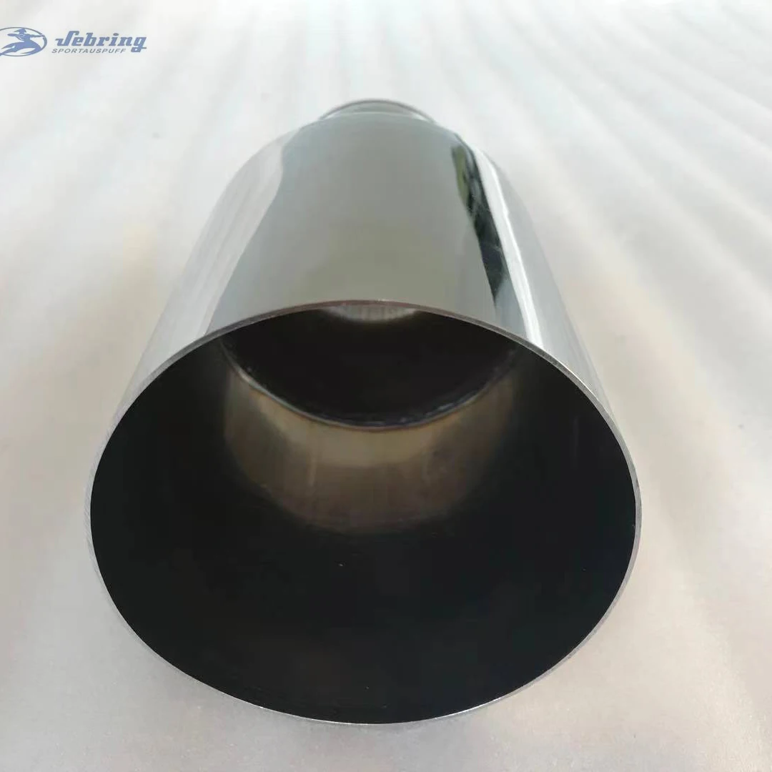 Universal Stainless Steel Exhaust Car Muffler Tail Throat Modification for E90 W222 Pipe Car Modification Accessory