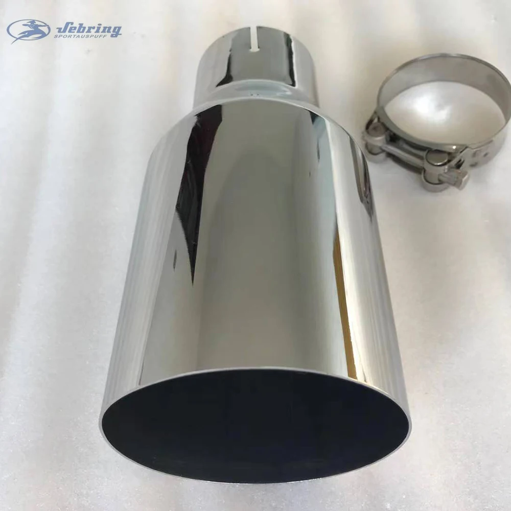 Universal Stainless Steel Exhaust Car Muffler Tail Throat Modification for E90 W222 Pipe Car Modification Accessory