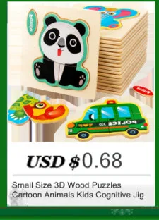 Kids Wooden Toys 3D Wood Puzzle Cartoon Animals Cognitive Jigsaw Puzzle Early Learning Educational Toys For Children Gift