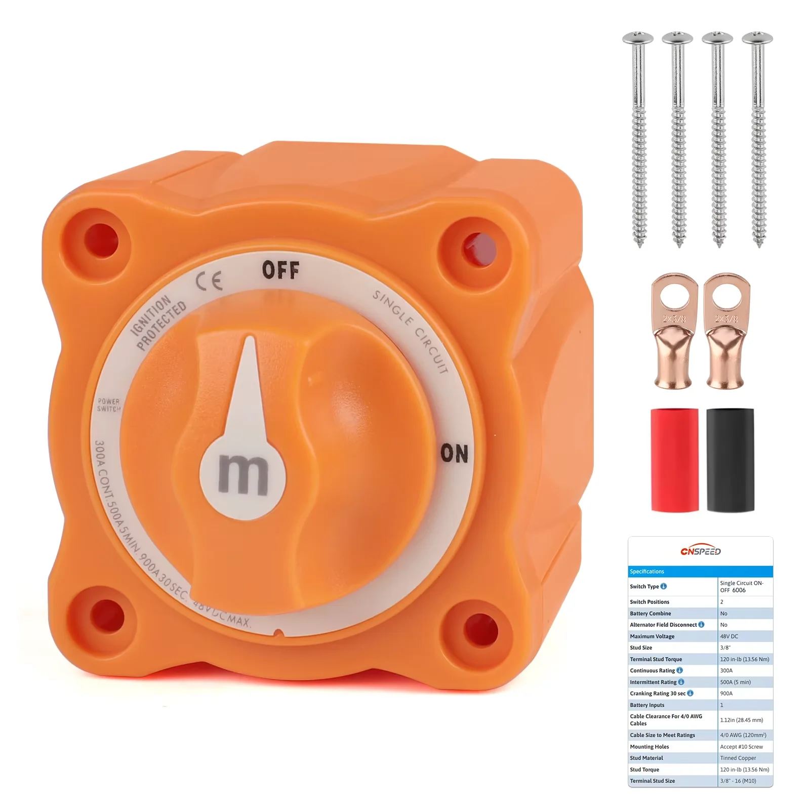 2 3 4 Position Battery Mass Switch Cutter Single Dual For RV Boat Power Control Panel 12-48V 100-300A Isolator Disconnect Rotary