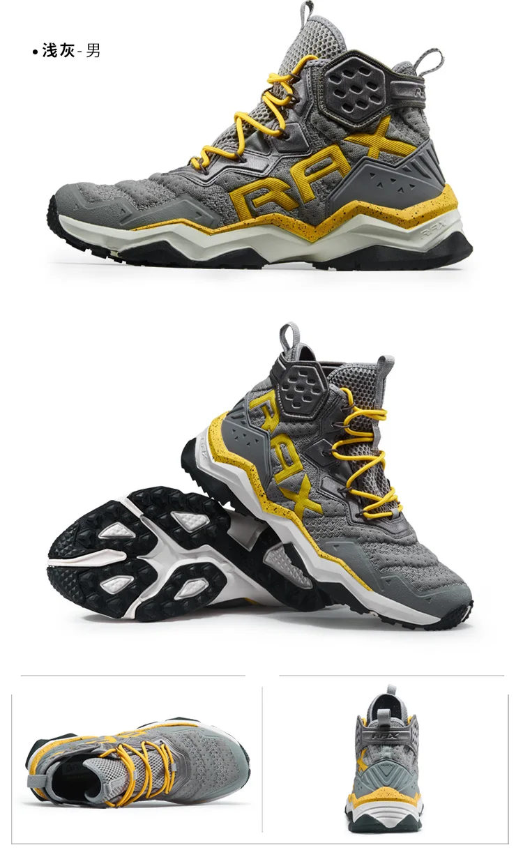 Rax Men Hiking Shoes Breathable Outdoor Sports Sneakers for Men Lightweight Mountain Climbing Trekking Shoes Lightweight Shoes