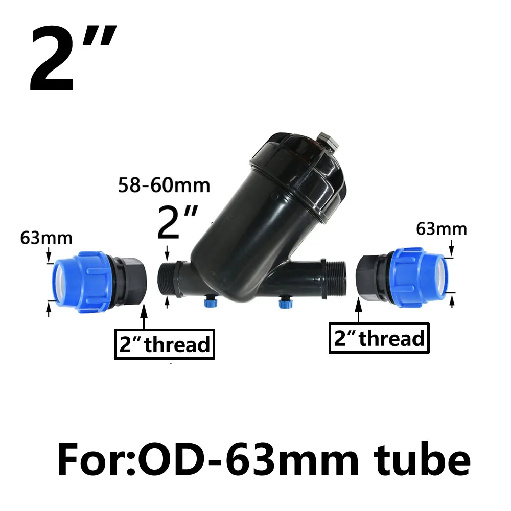3/4" 1" 1.25",1.5",2" 120 Mesh Screen Filter Garden Drip Irrigation System Filter Mesh Agriculture Greenhouse Sprayer Watering