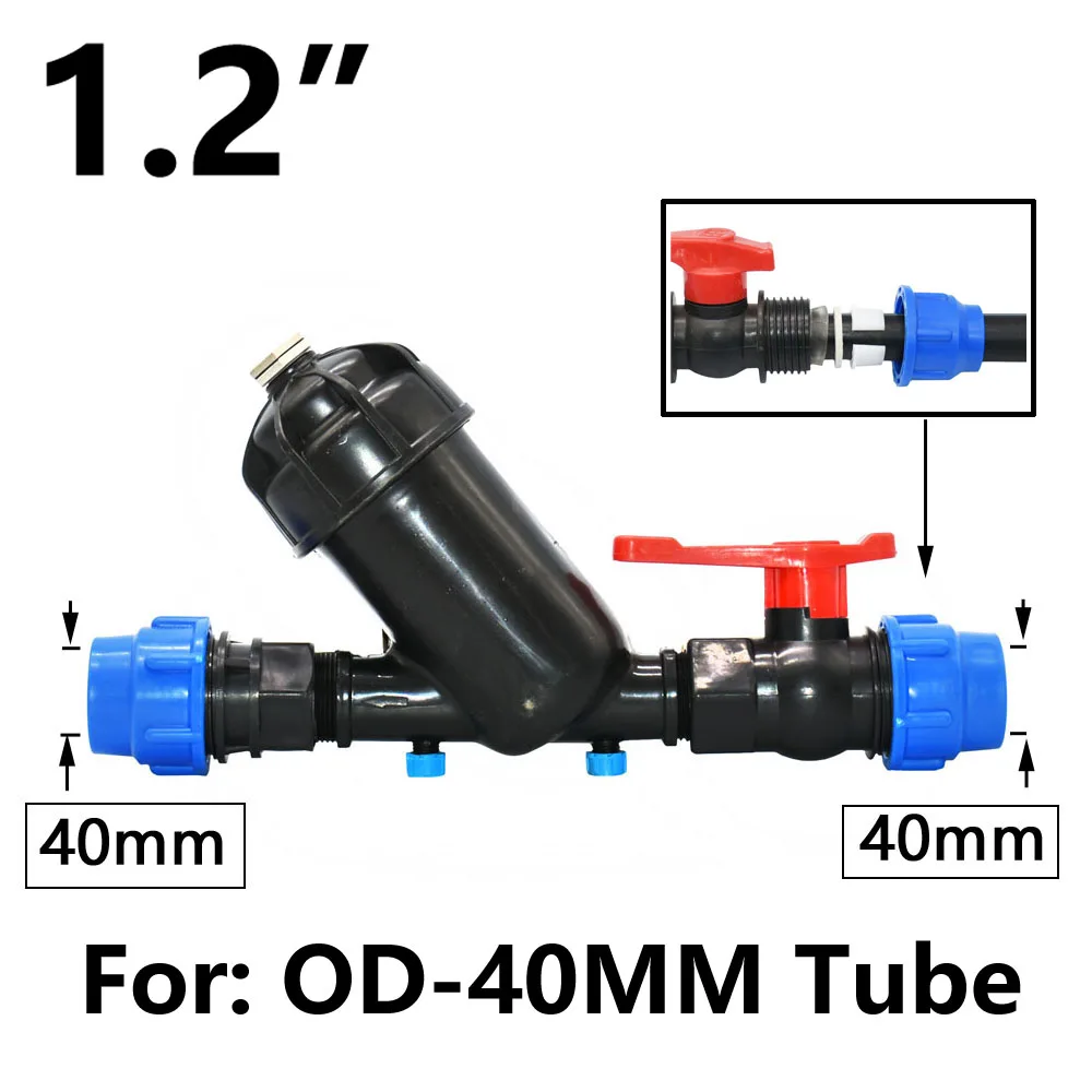 3/4" 1" 1.25",1.5",2" 120 Mesh Screen Filter Garden Drip Irrigation System Filter Mesh Agriculture Greenhouse Sprayer Watering