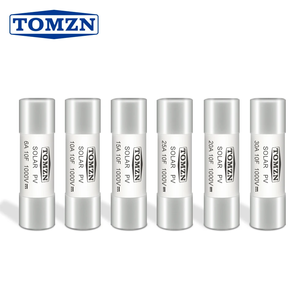 TOMZN 1P Solar PV 1100V Fuse Holder Suitable For 10*38mm PV Fuse Link Solar System Protection Base Photovoltaic Protector GPV