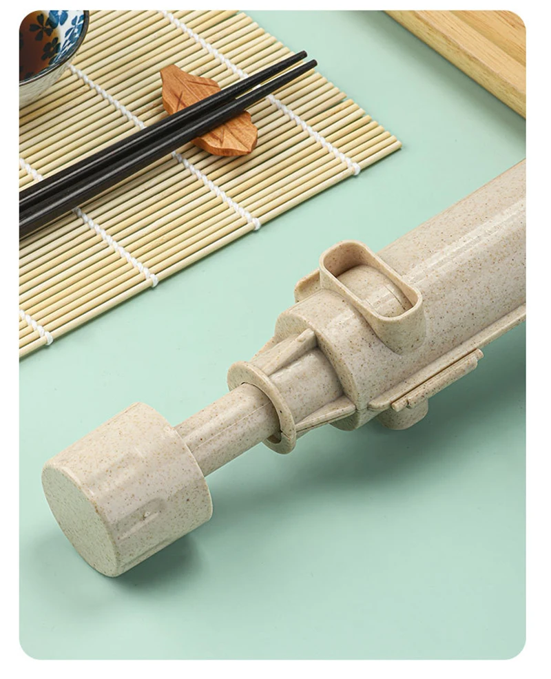 Push-type Sushi Mold Instant Diy Seaweed Rice Ball Maker Seaweed Rice Ball Tool Set Household Full Set Accessories Kitchen Molds