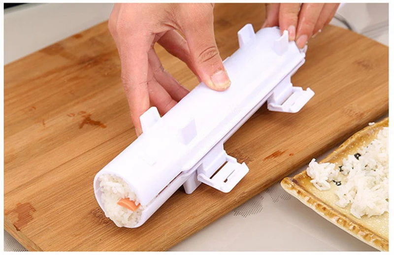 Push-type Sushi Mold Instant Diy Seaweed Rice Ball Maker Seaweed Rice Ball Tool Set Household Full Set Accessories Kitchen Molds