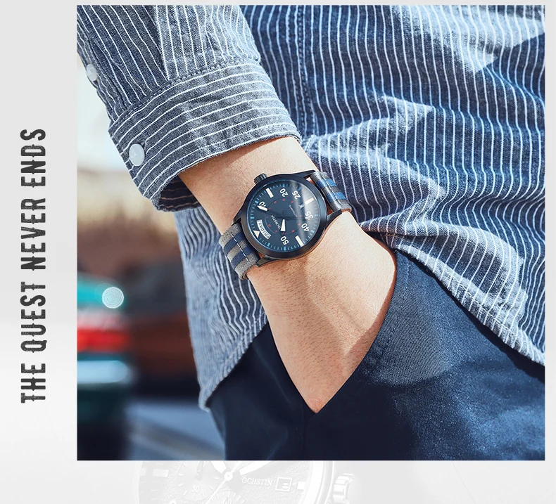 Pilot Men's Watches OCHSTIN Automatic Mechanical Men Watch Military Outdoor Waterproof Wristwatch Date Week Dial Gift For Male
