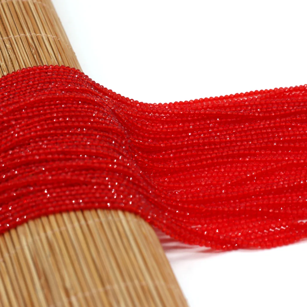 Round Beads Section 2mm Natural Semi-Precious Stone Spinel Yellow Loose Bead for Women Jewelry Making DIY Bracelet Necklace 38cm