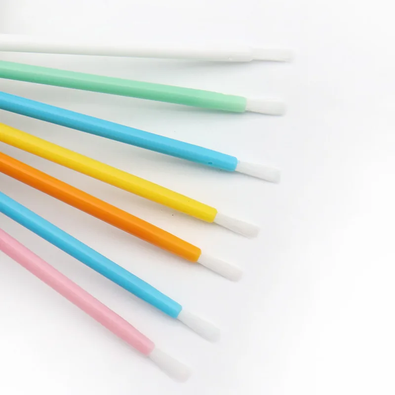50 Pcs Disposable Nylon Lip Brush Lipstick Lip Glossy Wands Clean Applicator Lip Eyeshadow Gloss Brushes Cosmetic Makeup Tools