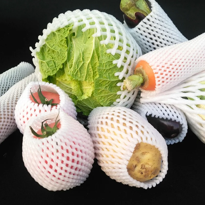 50PC Foam Net Sleeve Pocket Shockproof Protection Transport Packing Vegetable Fruit Wine Bottle Fragile Items Dedicated Mesh Bag