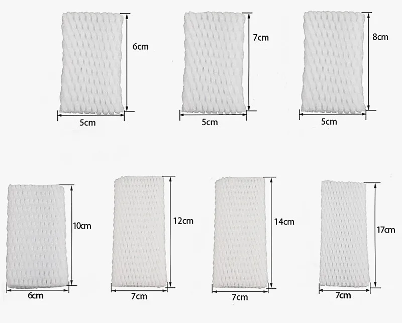 50PC Foam Net Sleeve Pocket Shockproof Protection Transport Packing Vegetable Fruit Wine Bottle Fragile Items Dedicated Mesh Bag