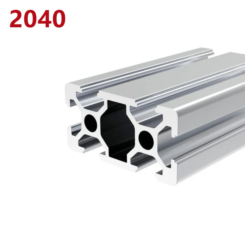 1/2pcs/lot 2020 2040 2060 2080 20100 Aluminum Profile Extrusion 100mm-500mm Length Linear Rail For DIY 3D Printer Workbench CNC