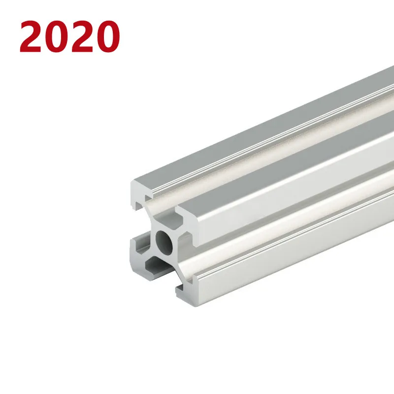 1/2pcs/lot 2020 2040 2060 2080 20100 Aluminum Profile Extrusion 100mm-500mm Length Linear Rail For DIY 3D Printer Workbench CNC