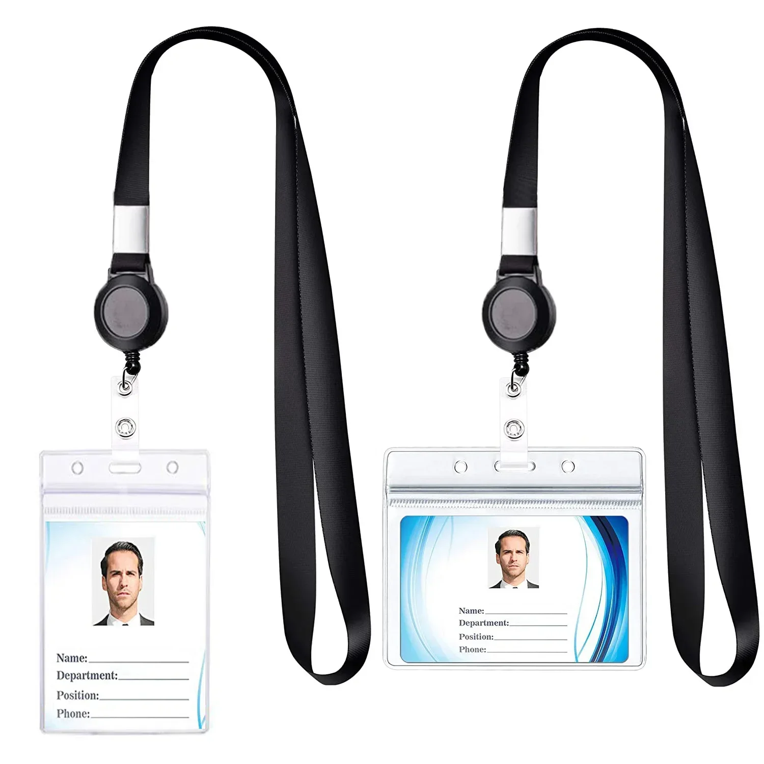 Name Card Holder Keychain Nurse Accessories Badges Set Lanyard ID Card Holder Neck Straps Nurse Business Card Holde Key Holder