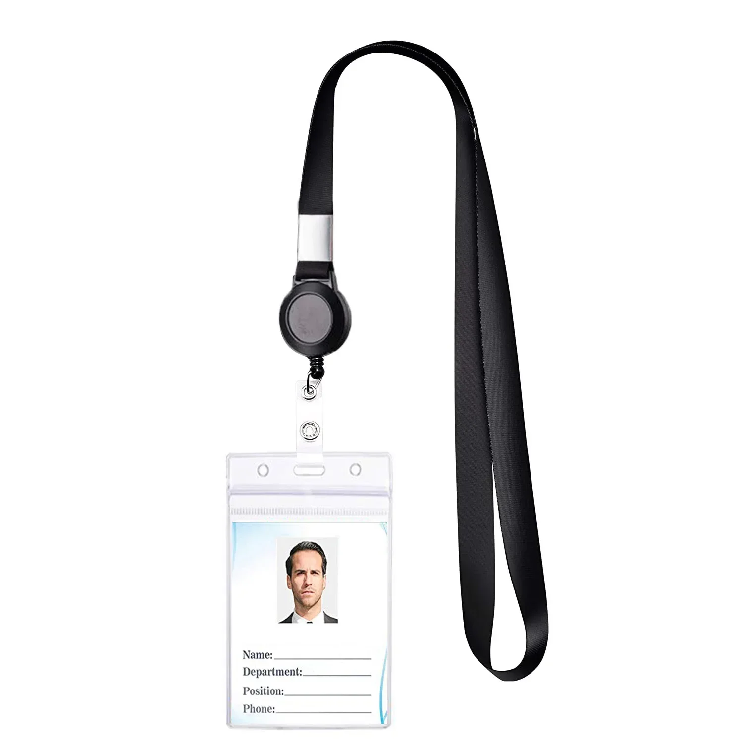 Name Card Holder Keychain Nurse Accessories Badges Set Lanyard ID Card Holder Neck Straps Nurse Business Card Holde Key Holder
