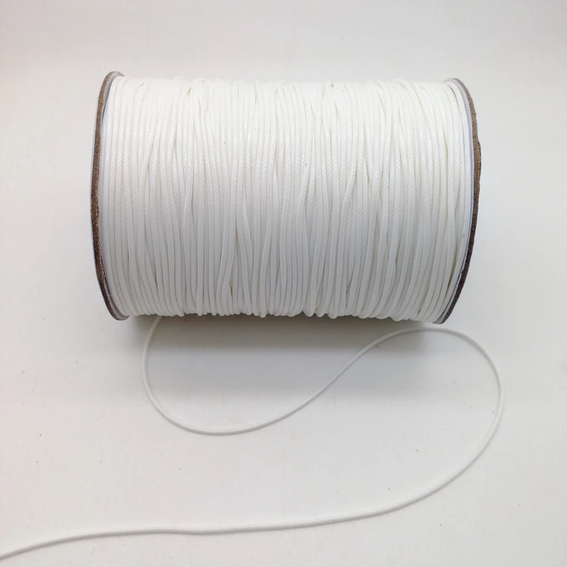 New 0.5/0.8/1.0/1.5/2.0mm Waxed Cord Waxed Thread Leather twine String Strap Necklace Rope Bead For Jewelry Making DIY